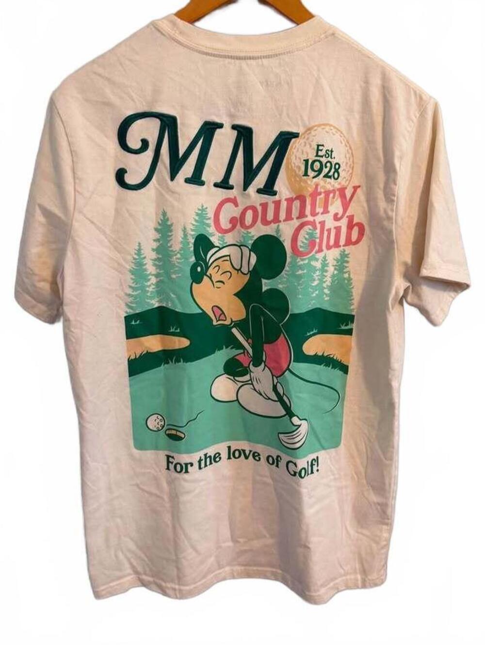 Disney Mickey Mouse Country Club Golf T-Shirt Size Large